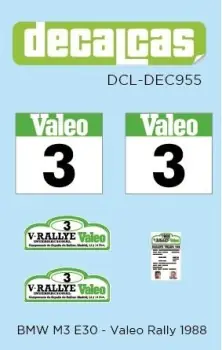 Express Levering BMW M3 E30 GROUP A - VALEO RALLYE 1988