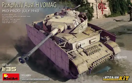 PZ. KPFW. IV. AUSF. H VOMAG. MID PROD. JULY 1943. INTERIOR KIT Speciale Aanbieding