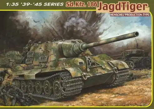 Express Levering SDKFZ.186 JAGDTIGER HENSCHEL PRODUCTION TYPE