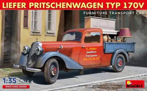 Seizoensaanbieding LIEFER PRITSCHENWAGEN TYP 170V. FURNITURE TRANSPORT CAR