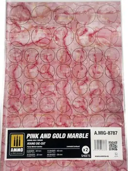 PINK AND GOLD MARBLE ROUND DIE-CUT Hete Deal