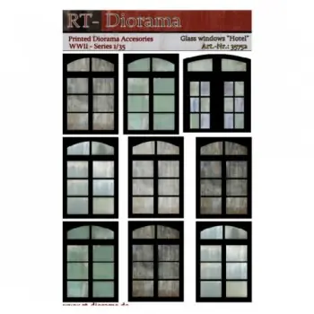 Exclusieve Aanbieding 1/35 PRINTED ACCESSORIES FACTORY GLASS N.5