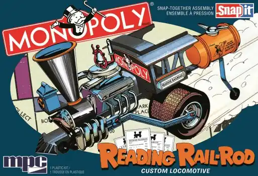 Beste Prijs MONOPOLY READING RAIL ROD CUSTOM LOCOMOTIVE