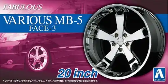 61 VARIOUS MB-5 FACE-3 20" Gratis Retour