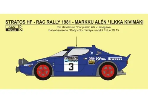 Speciale Aanbieding LANCIA STRATOS RAC 1981 ALEN CHARDONNET