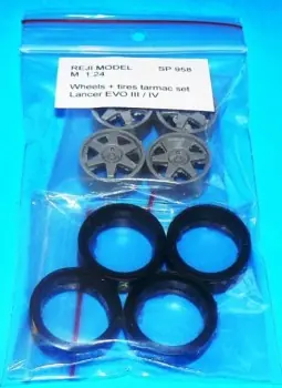 SPEEDLINE AND TIRES TARMAC SET FOR LANCER EVO III & IV Uitverkoop