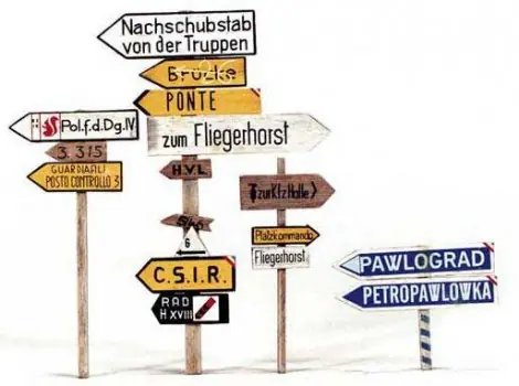 ITALIAN AND GERMAN ROAD SIGNALS Must-Have