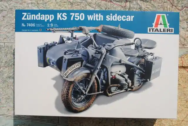 Italeri 7406 Zündapp KS 750 with Sidecar Voordeelprijs