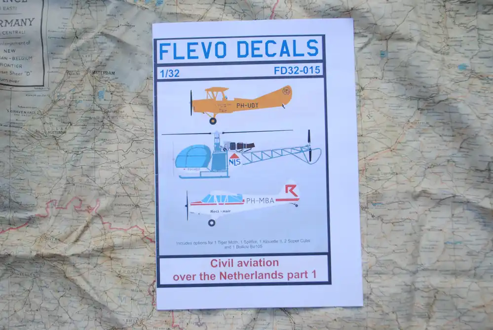 Flevo Decals FD32-015 Civil aviation over the Netherlands ‘part 1‘ Betaalbaar