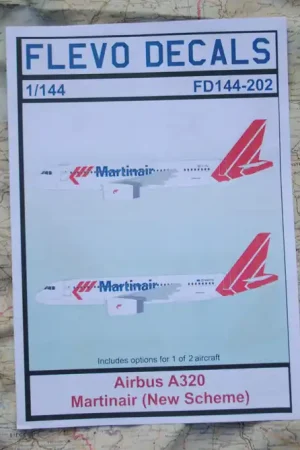 Flevo Decals FD144-202 Airbus A320 Martinair Uitverkoop