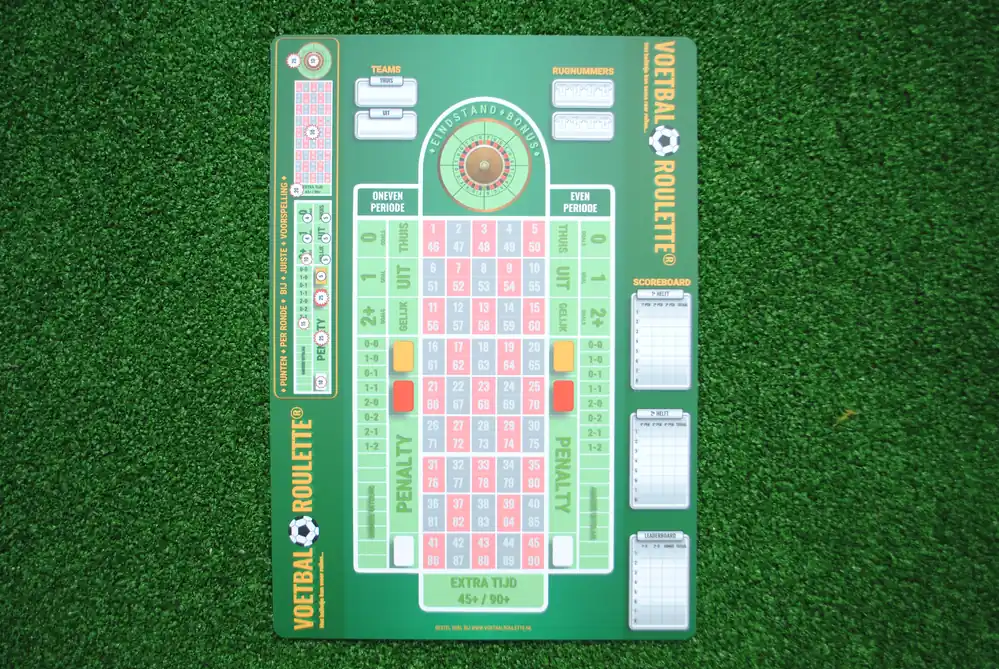 Populair VR TRY-OUT VERSIE (A4) VOETBAL ROULETTE Try-out versie ‘Groen‘
