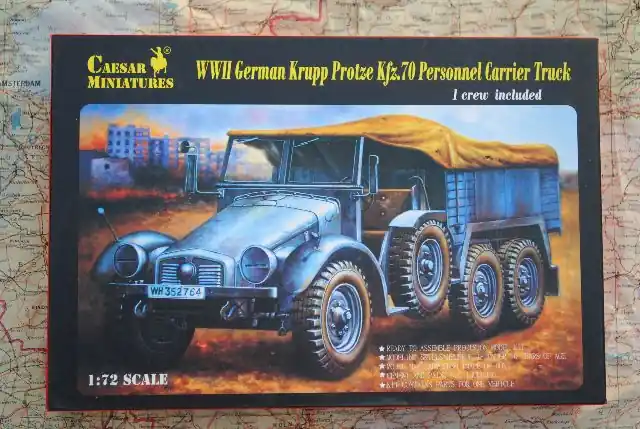 Korting Caesar Miniatures 7207 KRUPP PROTZE Kfz.70 PERSONNEL CARRIER TRUCK