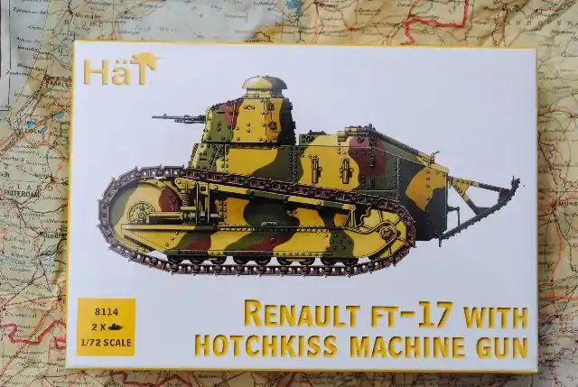 HäT 8114 RENAULT FT-17 with HOTCHKISS MACHINE GUN Express Levering