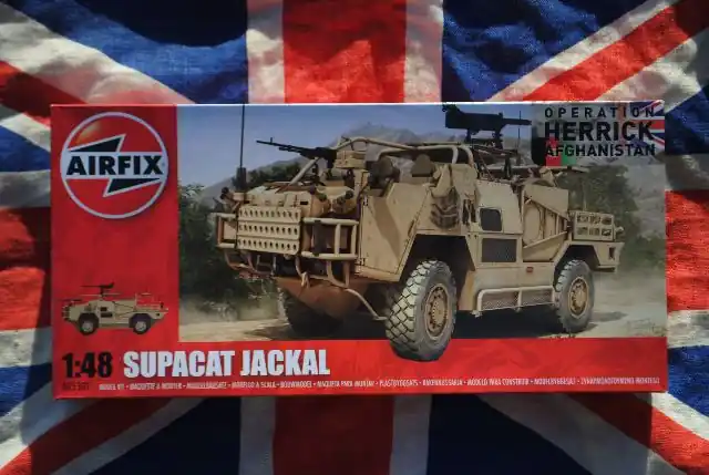 Gereduceerde Prijs Airfix A05301 SUPACAT JACKAL BRITISH FORCES