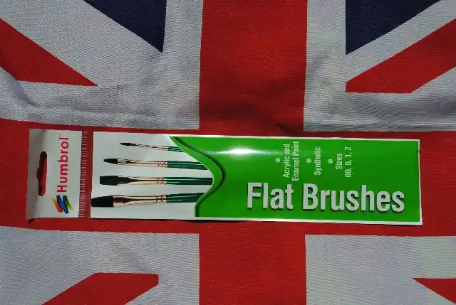 Humbrol AG4302 Flat Brushes Laatste Kans