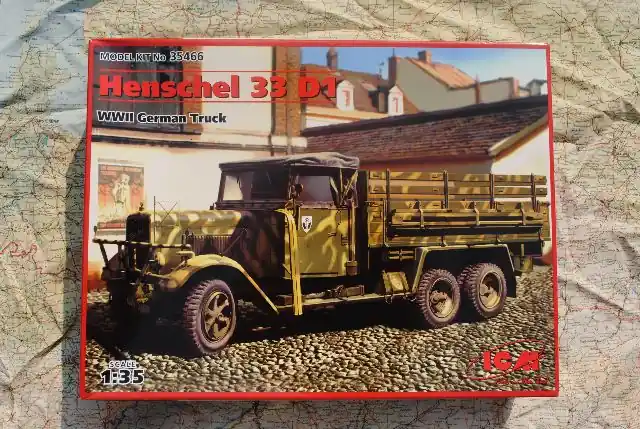 ICM.35466 Henschel 33 D1 WWII German Army Truck Shop Nu
