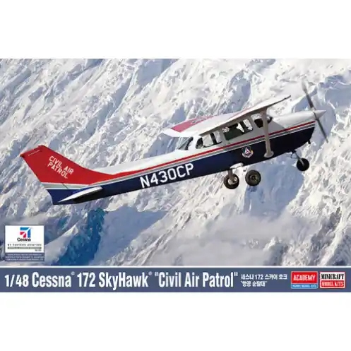 Academy ACA-12367 - 1/48 Cessna 172 Skyhawk Light Aircraft - US Civil Air Patrol Gereduceerde Prijs