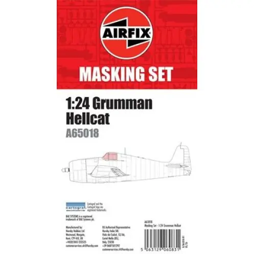 Airfix AF65018 - 1/24 MASKING SET - GUMMAN HELLCAT Weekendaanbieding