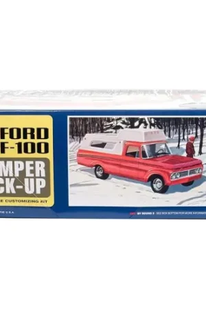 AMT 1412 - 1963 Ford F-100 Camper Pickup Truck -1412 Voordeelprijs
