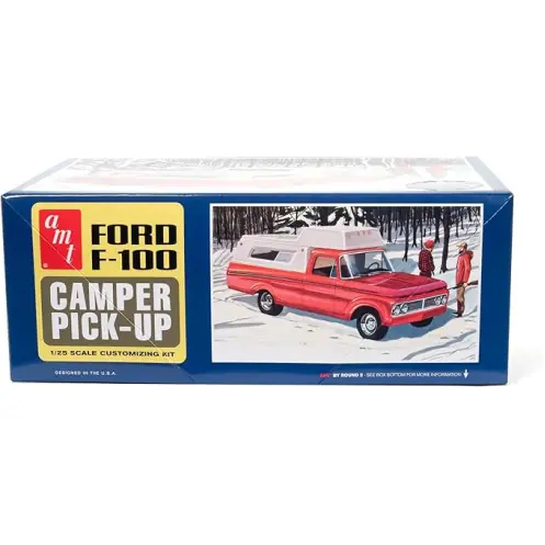 AMT 1412 - 1963 Ford F-100 Camper Pickup Truck -1412 Voordeelprijs