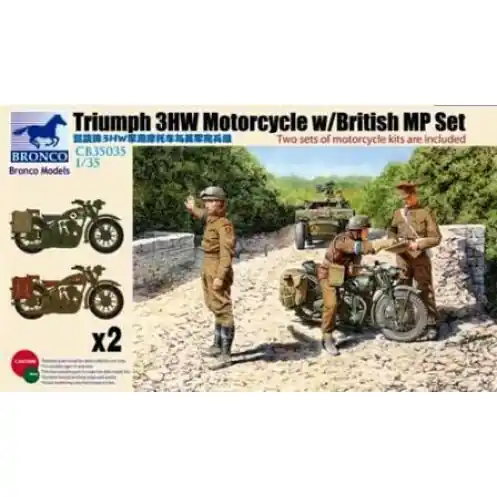 Express Levering Bronco CB35035 - Triumph 3HW Motorcycle w/British MP Set -CB35035