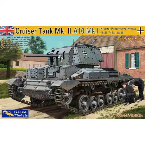 Gecko Models 35GM0005 - Cruiser Tank A10 Mk.I Kreuzer Panzerkampfwagen Mk. II, 742(e), A-10 -35GM0005 Koopje