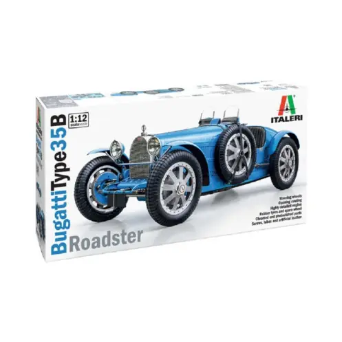Gereduceerde Prijs Italeri 4713 - Bugatti 35B Roadster Auto - Monte Carlo 1930 -4713