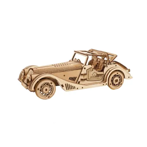 Ugears & Wood Trick & Robotime 70202 - Sport Car Rapid Mouse -70202 Koopje