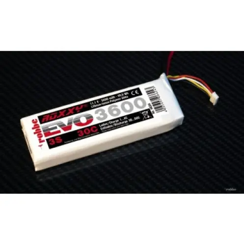 Laatste Versie Multiplex 316624 - Roxxy Power Lipo EVO 3 S 3600 Mah