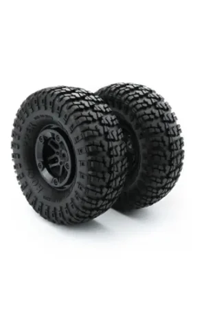 Carisma 15839 - SCA-1E Crawler Wheel & Tire Set -15839 Direct Verzonden
