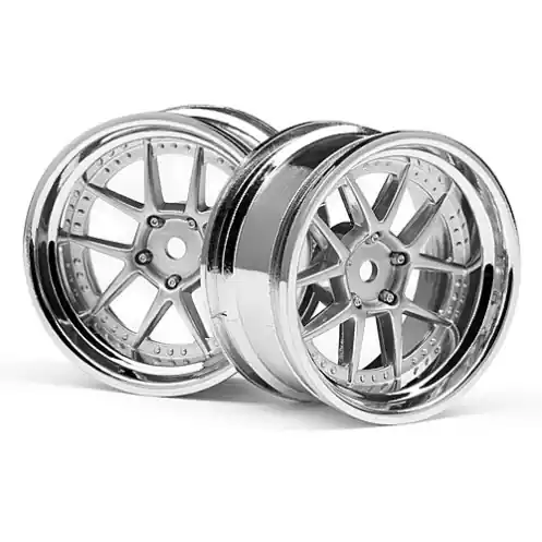 Beste Prijs HPI-Racing 111276 - DY-CHAMPION 26MM WHEEL (CHROME/SILVER/6MM OS/2PCS) (HPI111276)