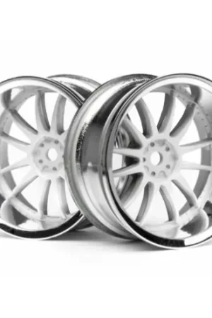 Premium HPI-Racing 3285 - WORK XSA 02C WHEEL 26mm CHROME/WHITE (9mm OFFSET) (HPI3285)