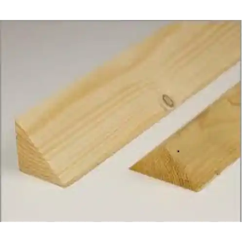 Koopje Vuren Houten Driehoeks Latje 12 mm x 12 mm x 100 cm - Vuren Houten Driehoeks Latje 12 mm x 12 mm x 100 cm