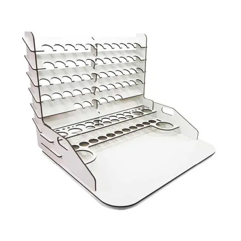 Alleen Vandaag Vallejo Modelbouw Verf 26.012 - Paint display + work station with vertical storage - 40x30cm -26012