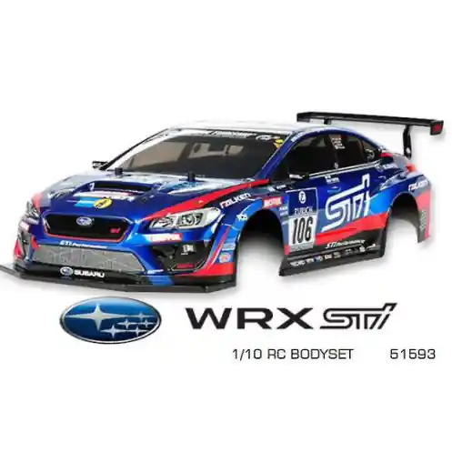 Tamiya 51593 - Body Set Subaru WRX STI - NBR Challenge -51593 Bestel Nu