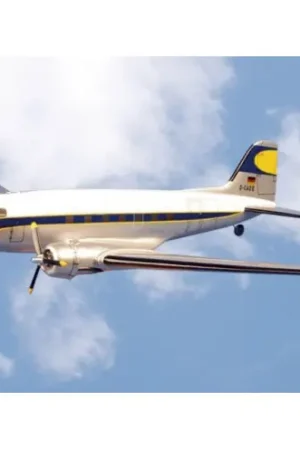 VQ Models C8591 - Douglas DC-3 (white-blue) / 1800mm -C8591 Lage Kosten