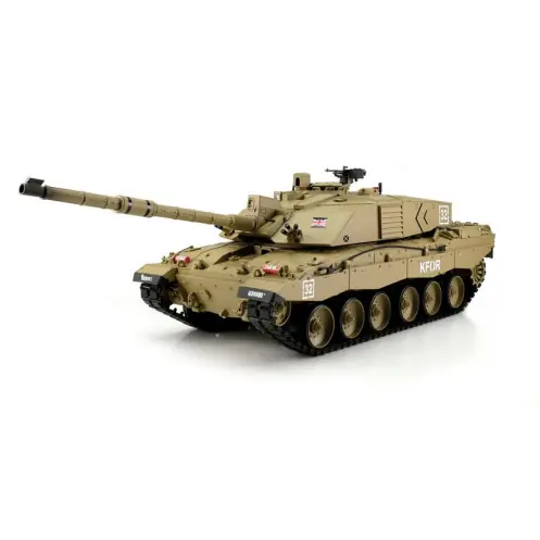 Heng Long 14308SN - RC Tank 1/16 Challenger 2 Sand BB + IR Metal Gear + Metalen Rupsbanden -14308-SN Koop Online