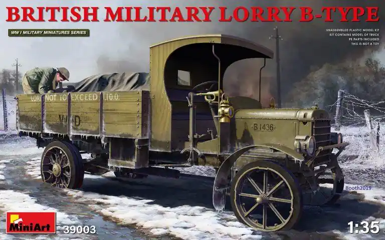 1 35 MiniArt 39003 British military lorry B-Type Plastic Modelbouwpakket Lage Prijs
