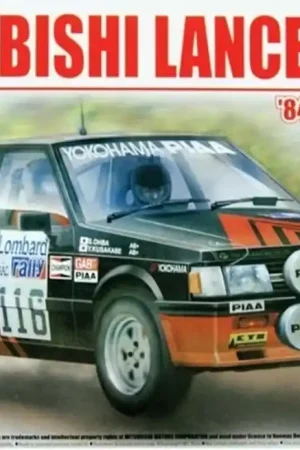 1 24 Beemax 24022 Mitsubishi Lancer Turbo ‘84 RAC Rally ver. Plastic Modelbouwpakket Hoge Kwaliteit