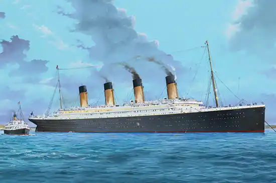 1 200 Trumpeter 03719 Titanic with LED lights Plastic Modelbouwpakket Dagaanbieding