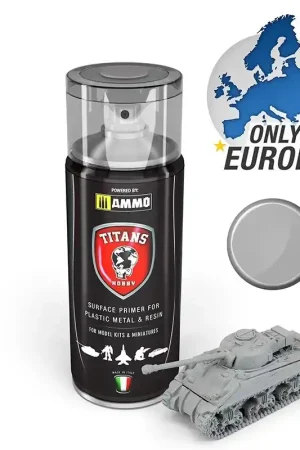 Weekendaanbieding AMMO MIG TTH102 Titans Hobby Light Grey - Matt - Primer - Acryl spray Verf spuitbus