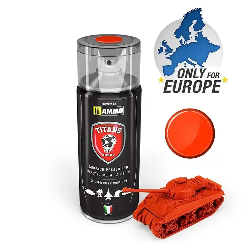 Beperkte Voorraad AMMO MIG TTH105 Royal Red - Matt - Primer - Acryl spray Verf spuitbus