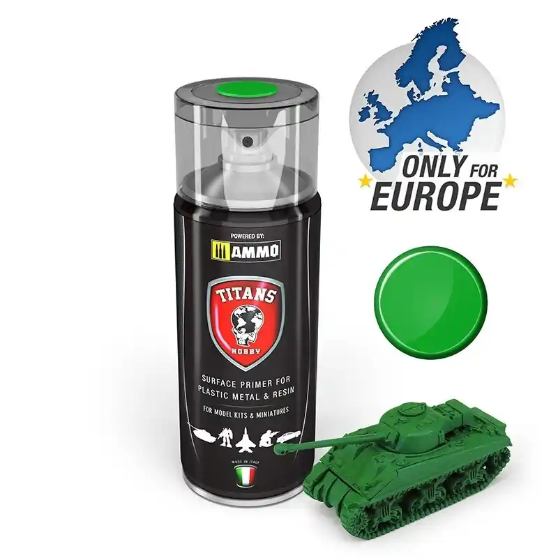 AMMO MIG TTH106 Emerald Green - Matt - Primer - Acryl spray Verf spuitbus Populair
