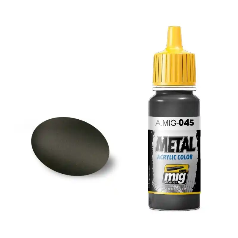 Tijdelijk Beschikbaar AMMO MIG 0045 Gun Metal - Acryl Verf flesje
