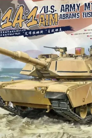 Beperkt Aanbod 1 35 MENG TS032 USMC M1A1 AIM/U.S. Army Abrams Tusk Tank Plastic Modelbouwpakket