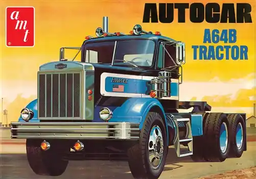 1 25 AMT 1099 Autocar A64B Semi Tractor Plastic Modelbouwpakket Koopje