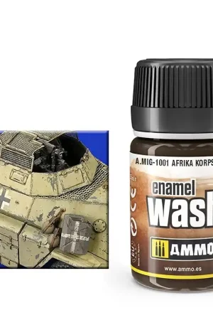 AMMO MIG 1001 Africa Korps Wash Effecten potje Express Levering