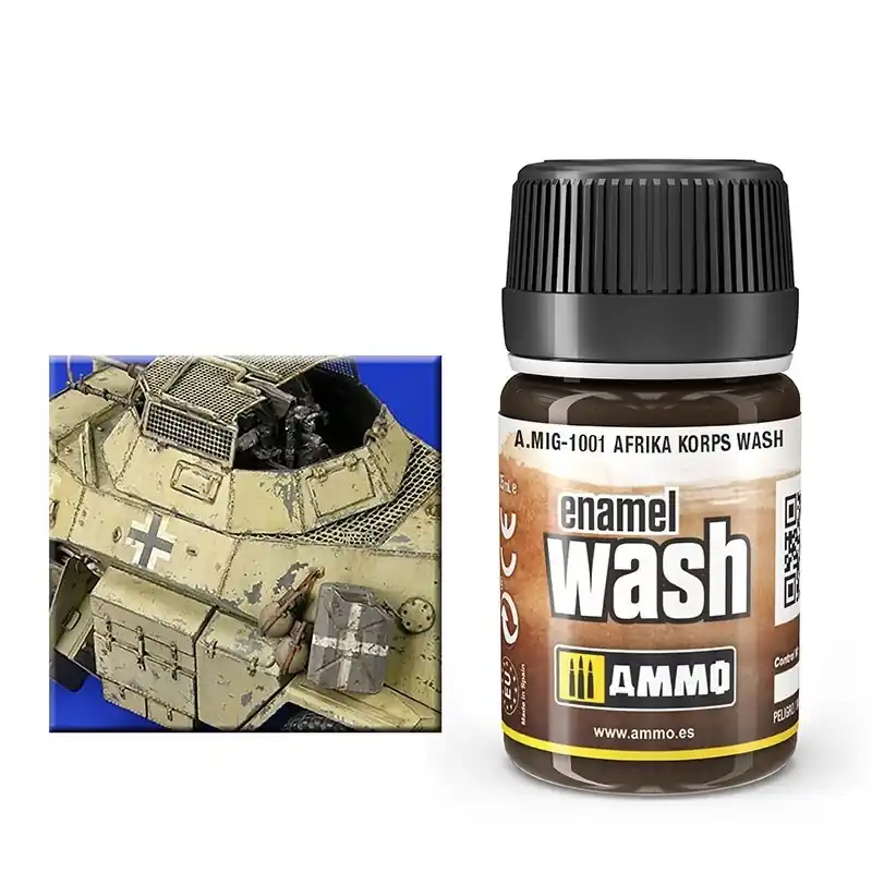 AMMO MIG 1001 Africa Korps Wash Effecten potje Express Levering