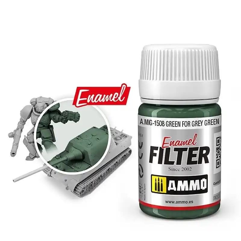 AMMO MIG 1508 Green For Grey Green Effecten potje Merkproduct