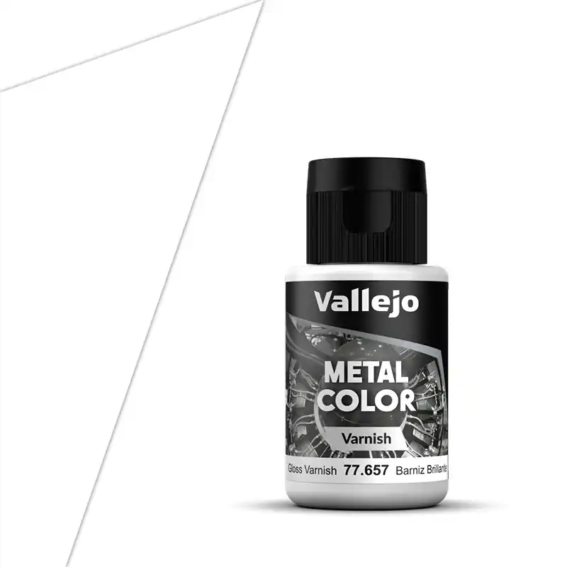 Vallejo 77657 Gloss Metal Varnish - Water Based (32 ml) Verf flesje Goedkoop